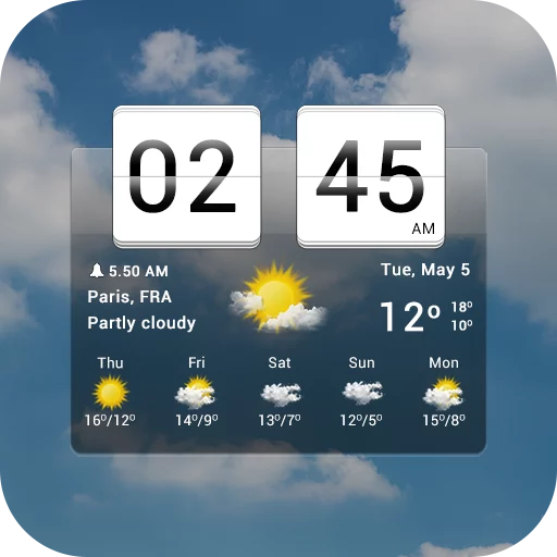 Sense Flip Clock & Weather  
