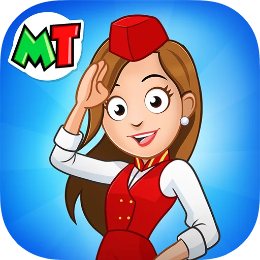My Town Airport games for kids  icon